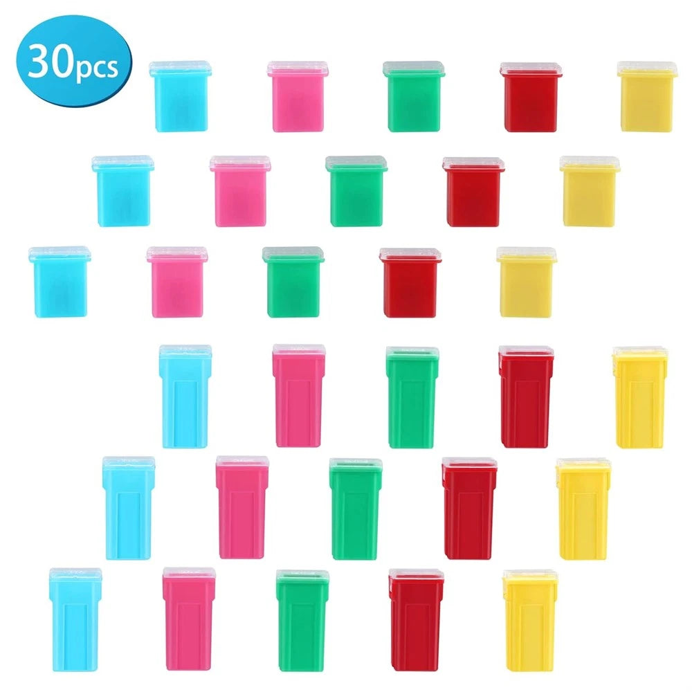 30Pcs Jcase Box Shaped Fuse Assortment Kit for