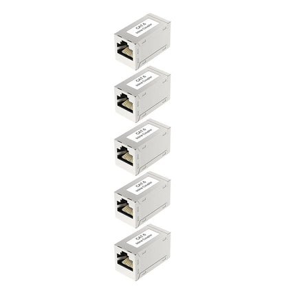 5X RJ45 Cat6 PoE Shielded Ethernet Coupler for