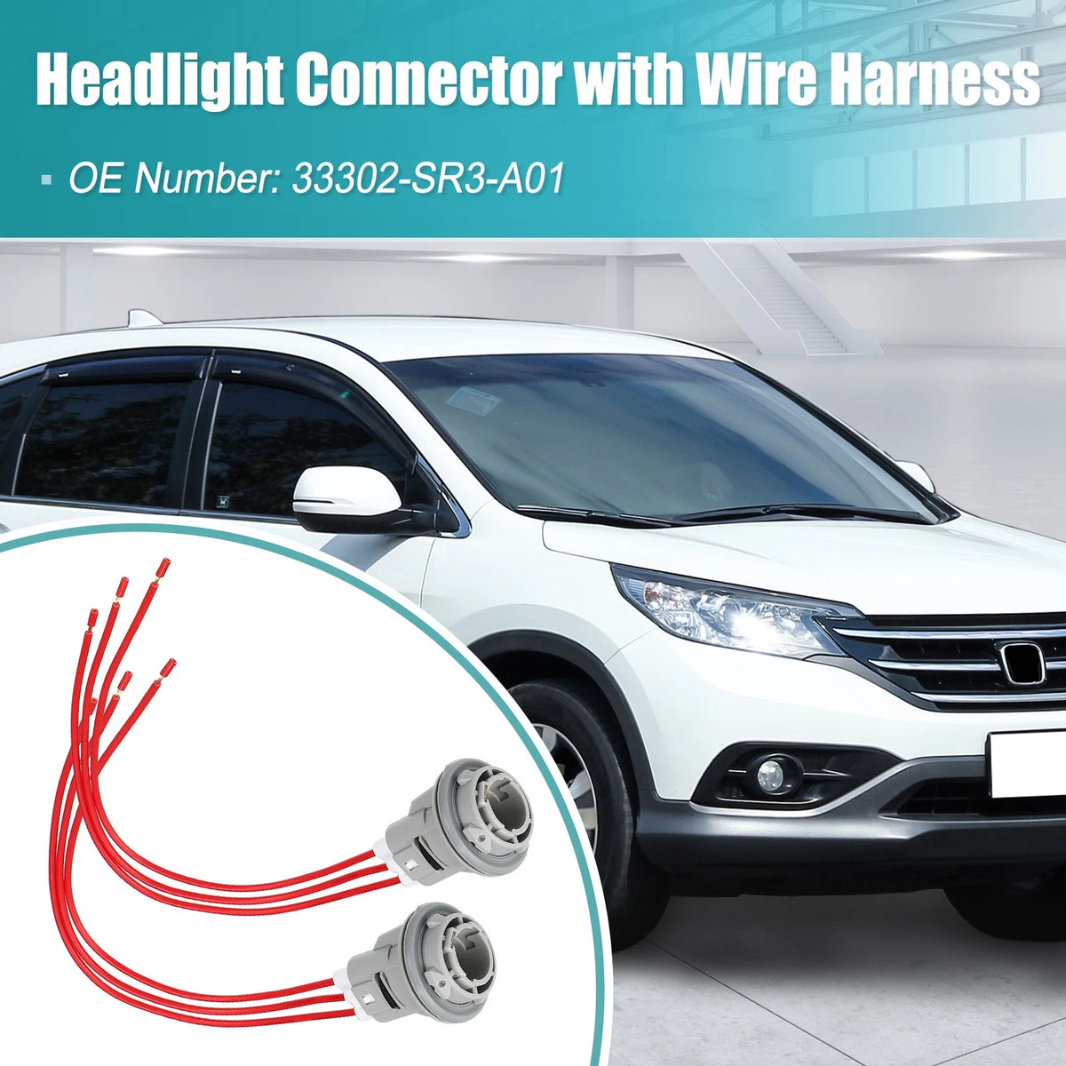 Turn Signal Light Socket Connector Harness Replacement for Honda (2012–2019)