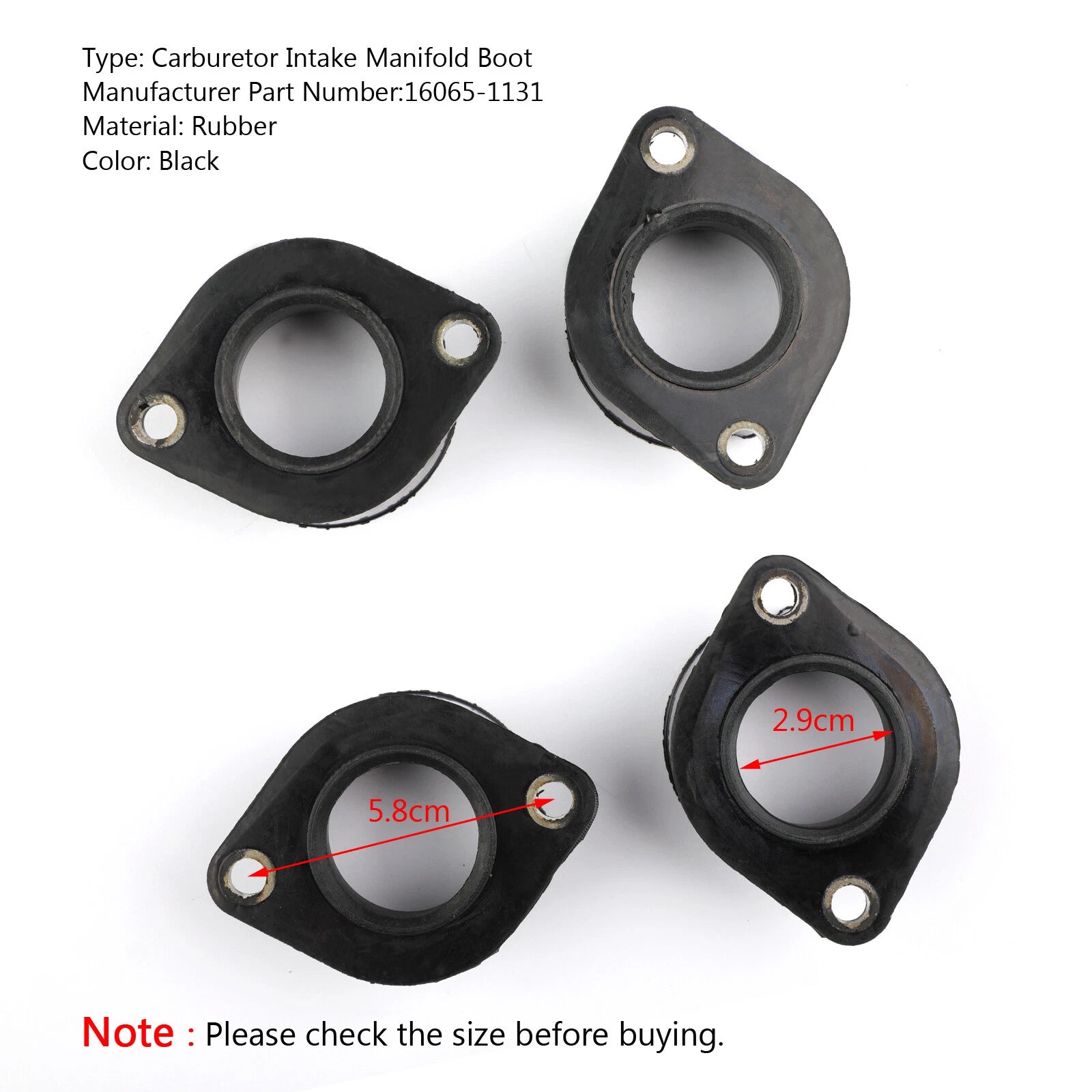 Carburetor Holder Intake Manifold Boot for Kawasaki KZ1000 KZ1100 ZN1100 (1976–1983)