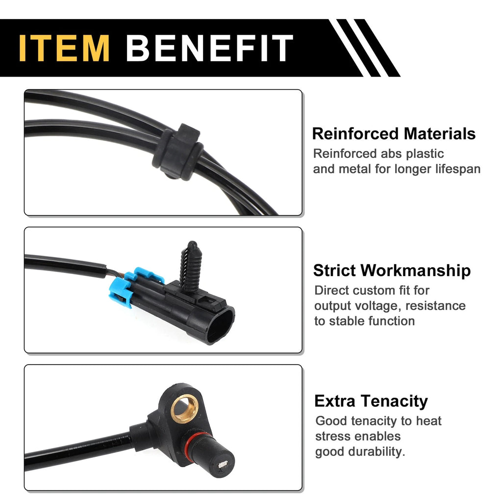 ABS Wheel Speed Sensor for Chevrolet Silverado 2500 (1999–2000) 1 Pc Front Left Right