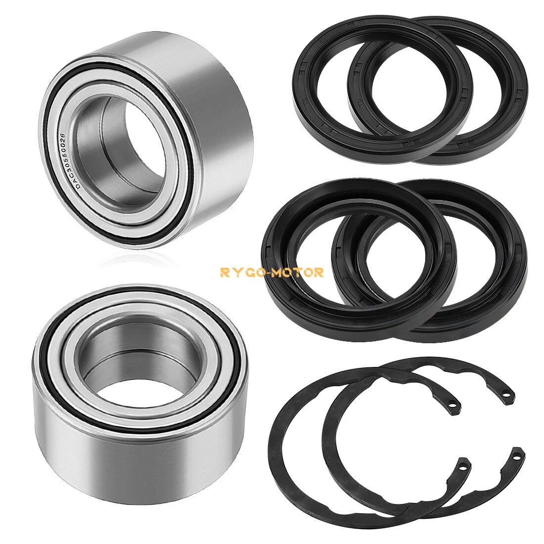 2pcs Front Wheel Bearing Kit for Kawasaki Bayou 300 400, Prairie 300 400