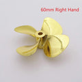 4-Blade Metal Propeller for RC Boat Model (55mm/60mm)