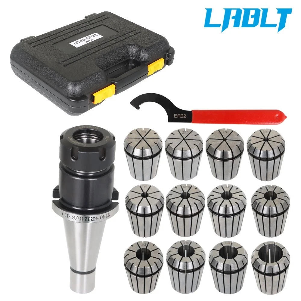 14 Pcs ER-32 NMTB 40 Spring Collet Chuck Set Accuracy .0005"
