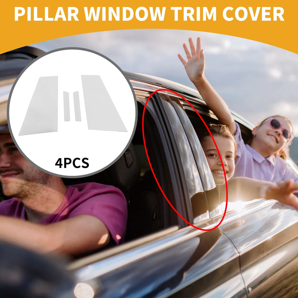 4pcs Car Pillar Window Trim Cover Replacement for Mercedes-Benz CLS-Class (2011–2018)
