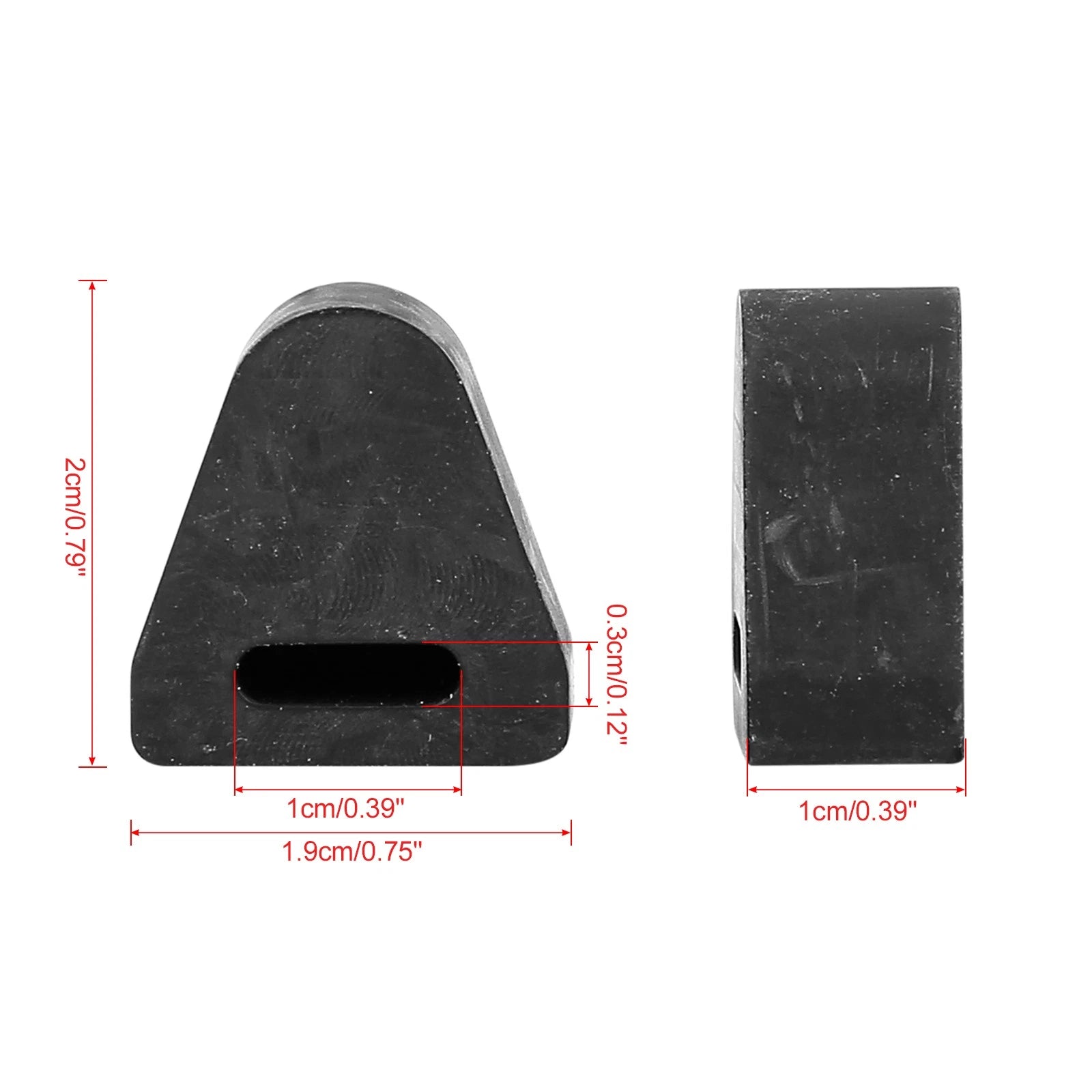 Tailgate Latch Rubber Stop Bumper Set for Chevrolet Silverado (2014–2019)