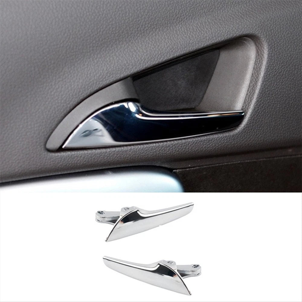 Chrome Left+Right Inner Door Handle Silver 13501032 For Buick Regal 2009-2015