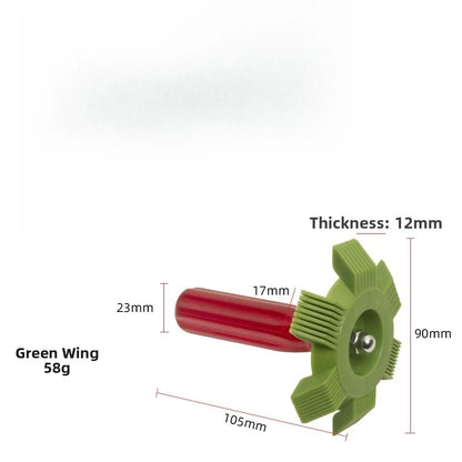 2X Fin Comb and Brush Tool for Air Conditioner Condenser Cleaning