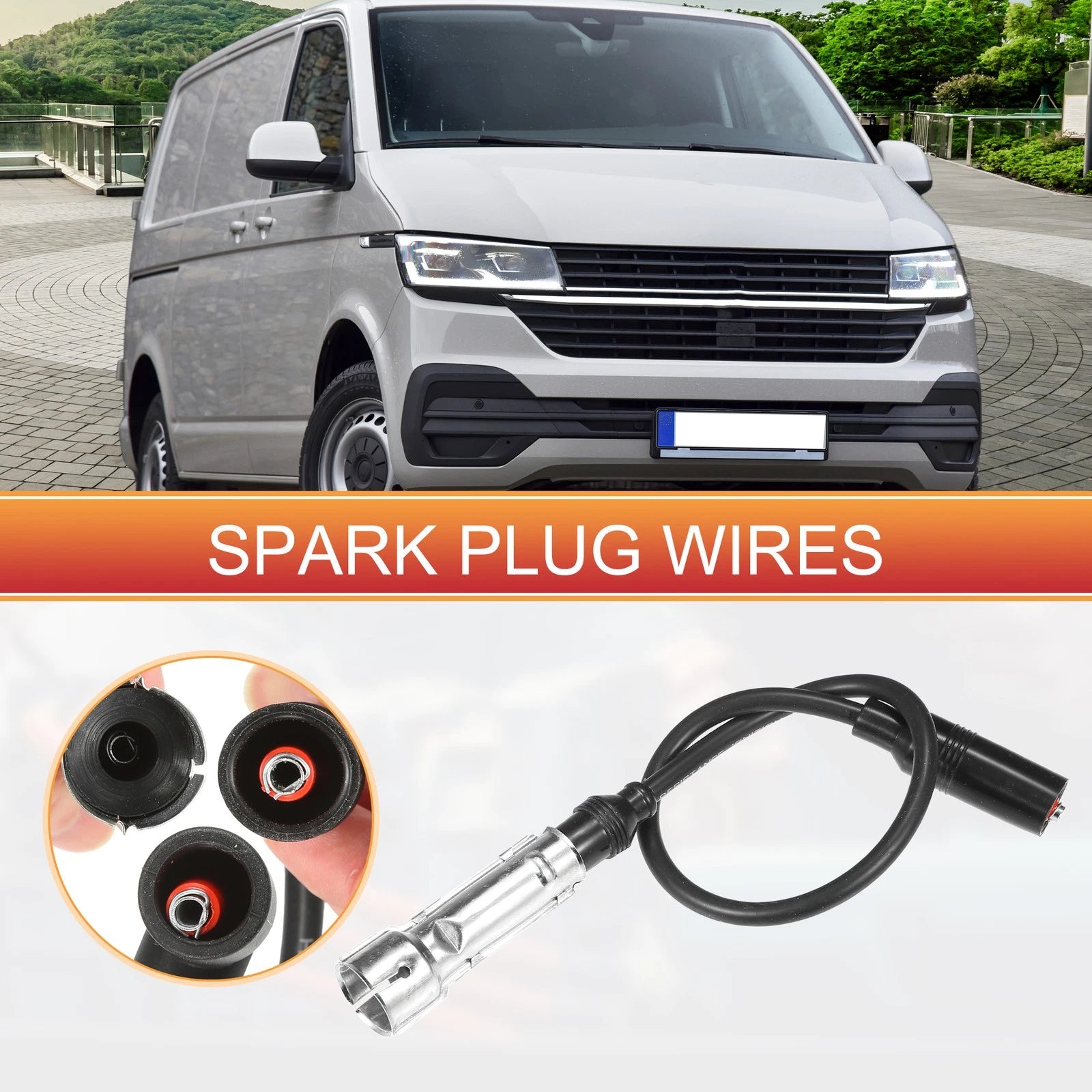 Spark Plug Wire Ignition Coil Cable Set for VW Transporter (1985–1991)
