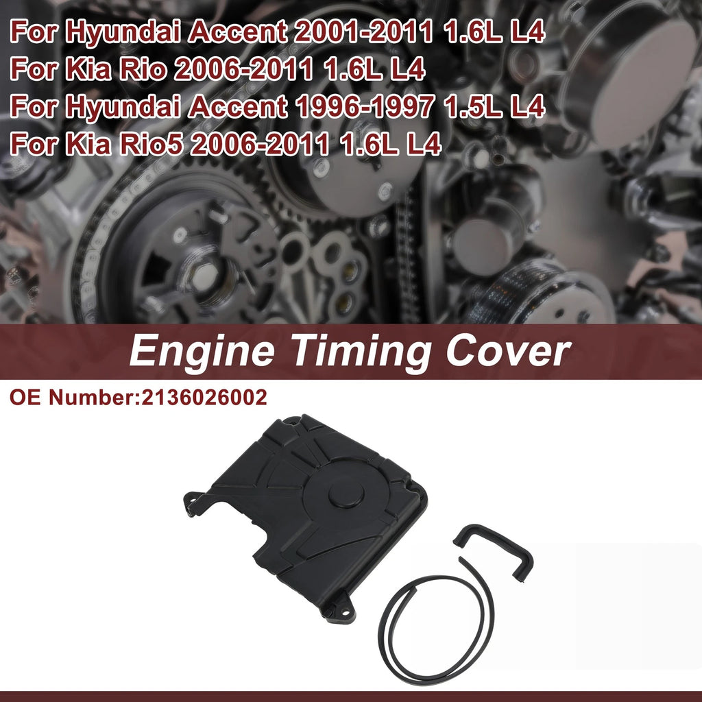 Engine Timing Cover Replacement for Hyundai Accent 1.6L 2001–2011