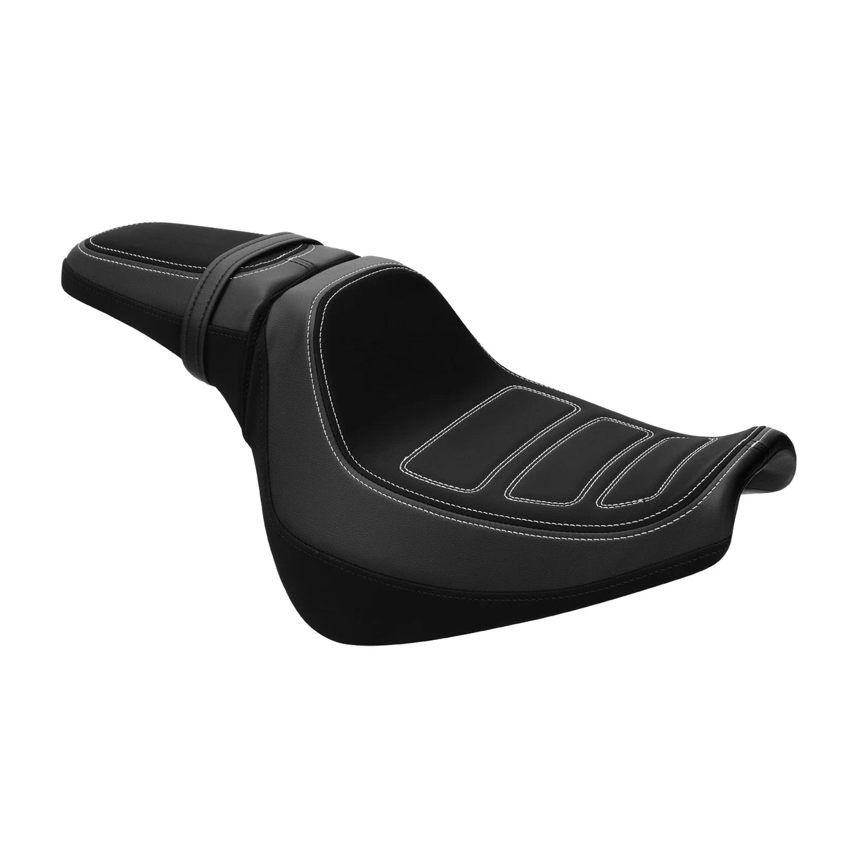 Rider Driver Passenger Seat for Harley Fat Bob FXFB FXFBS (2018–2024) Black