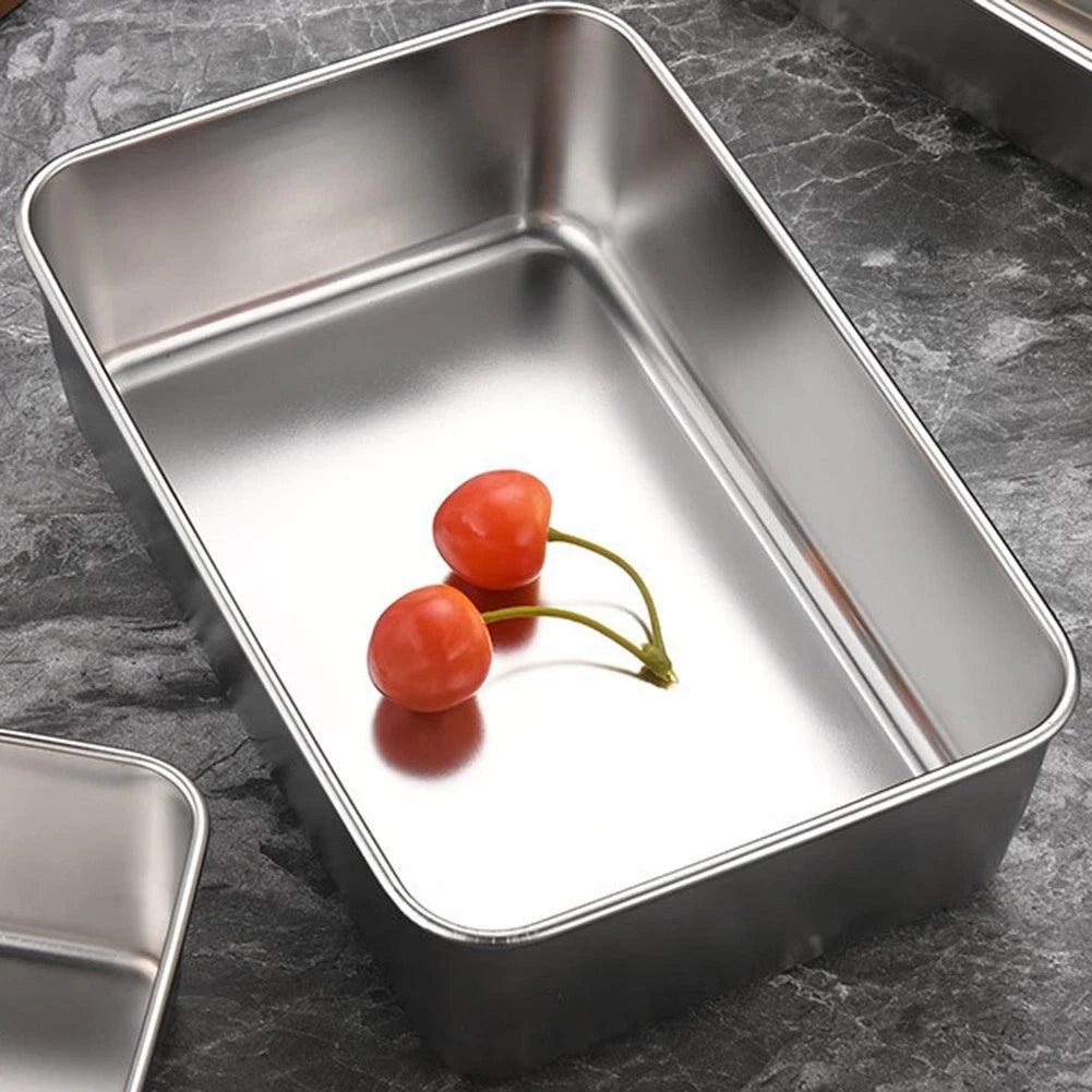 Food Tray Serving Dishes for Kitchen (Rectangular)