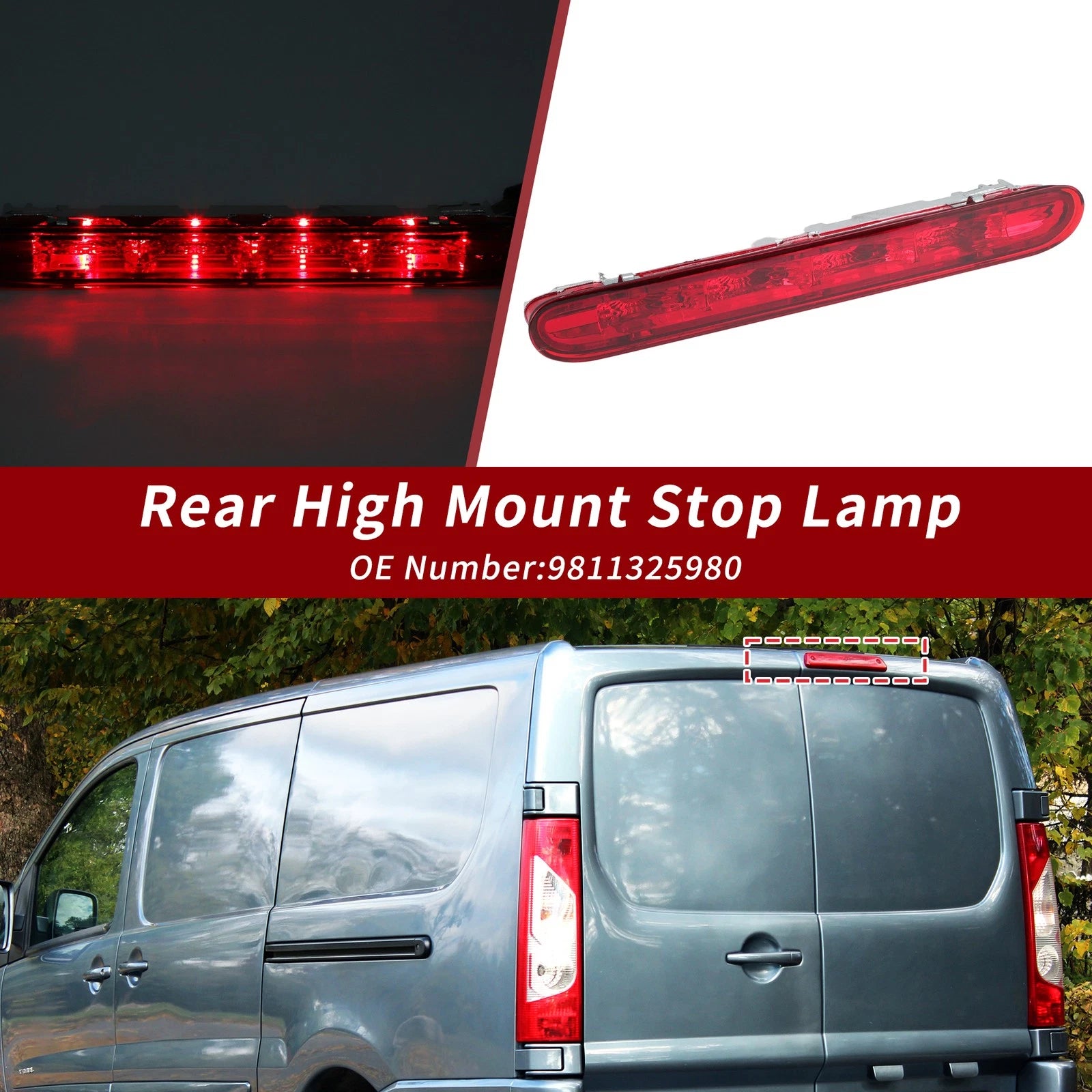 LED Third Brake Light for Citroen Jumpy IV (2016–2024) 9811325980