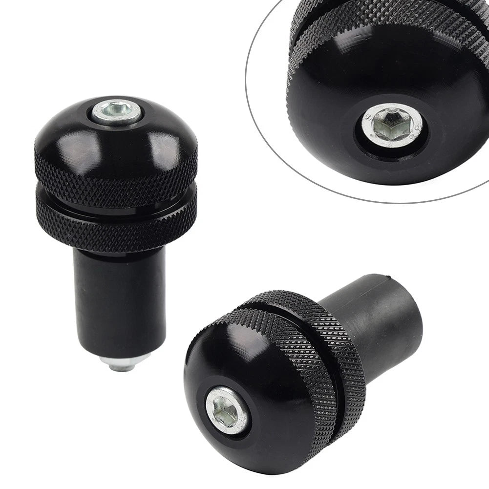 7/8" Motorcycle Handlebar Grips Bar End Cap Plug Slider