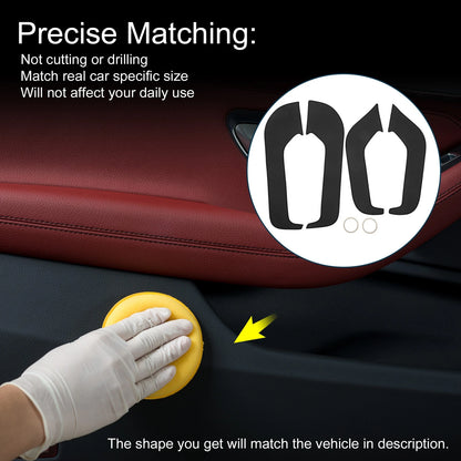 Car Door Anti Kick Pad Sticker Protector for Ford Mondeo 2022 Black Set