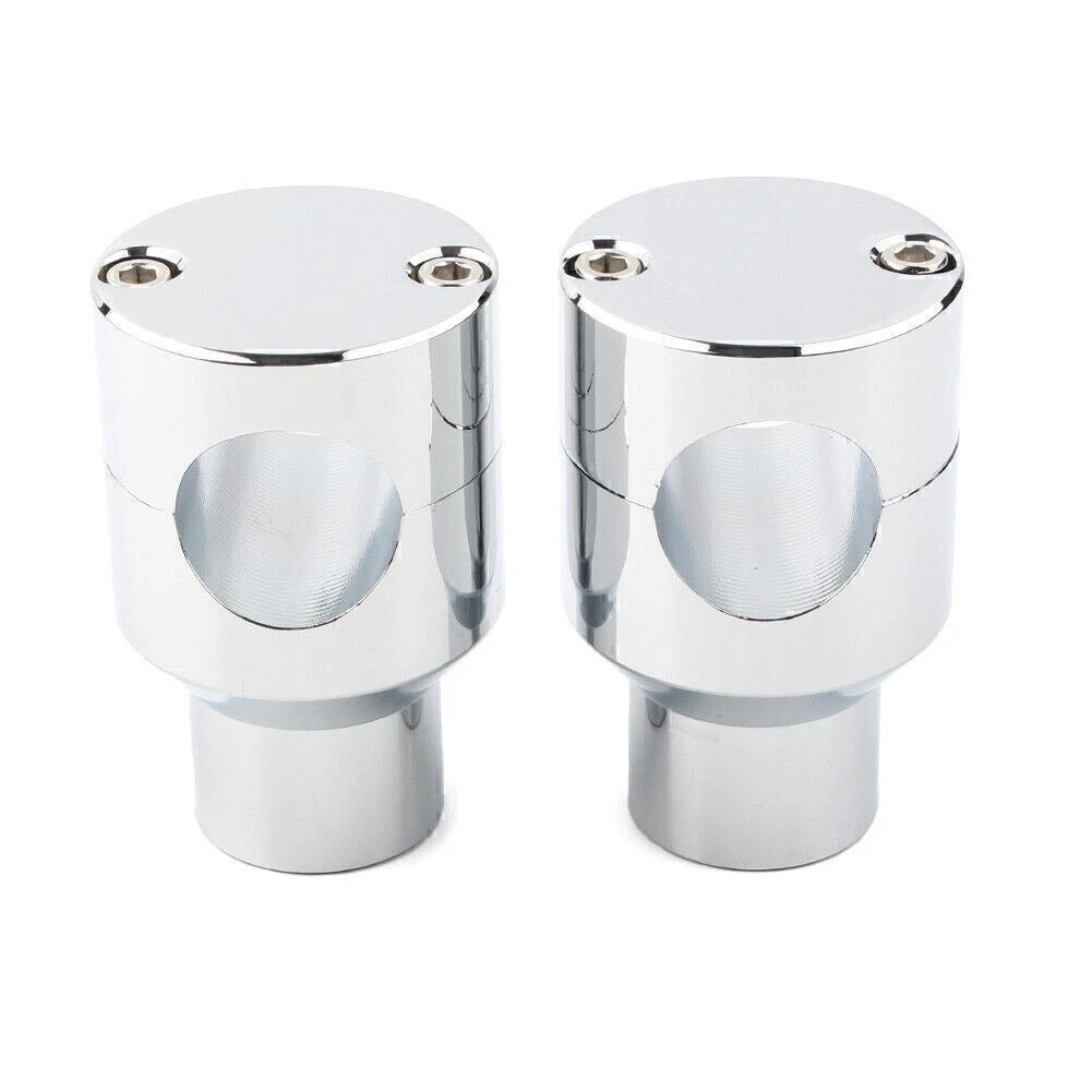 Handlebar Mount Adapter Risers Clamp for Harley Honda (1'' Diameter)