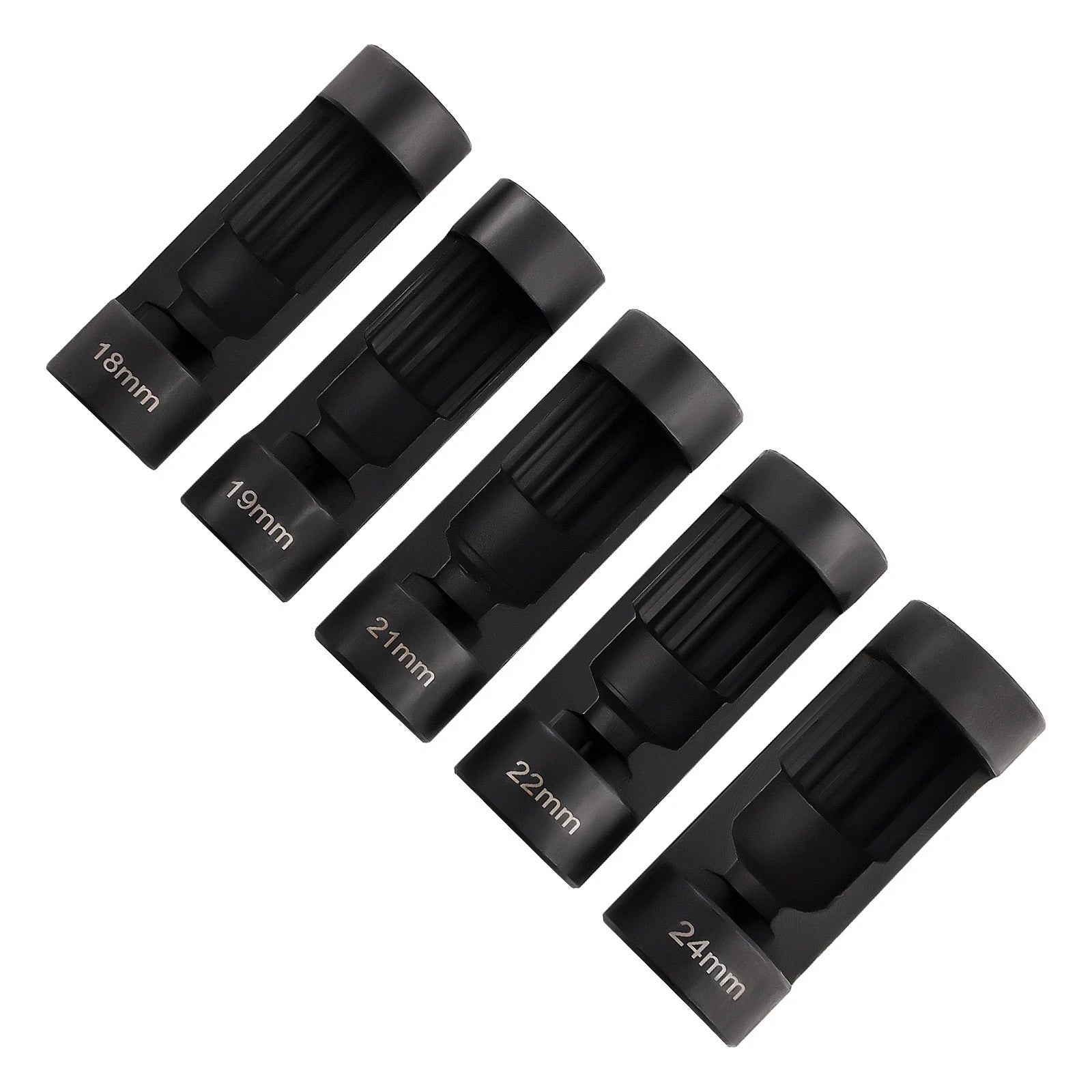 5PCS Strut Nut Socket Set 18mm 19mm 21mm 22mm 24mm 1/2" Drive