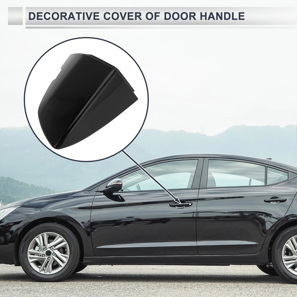 Front Left Door Handle Lock Cylinder Cover Replacement for Volkswagen Sagitta (2019–2021) Black