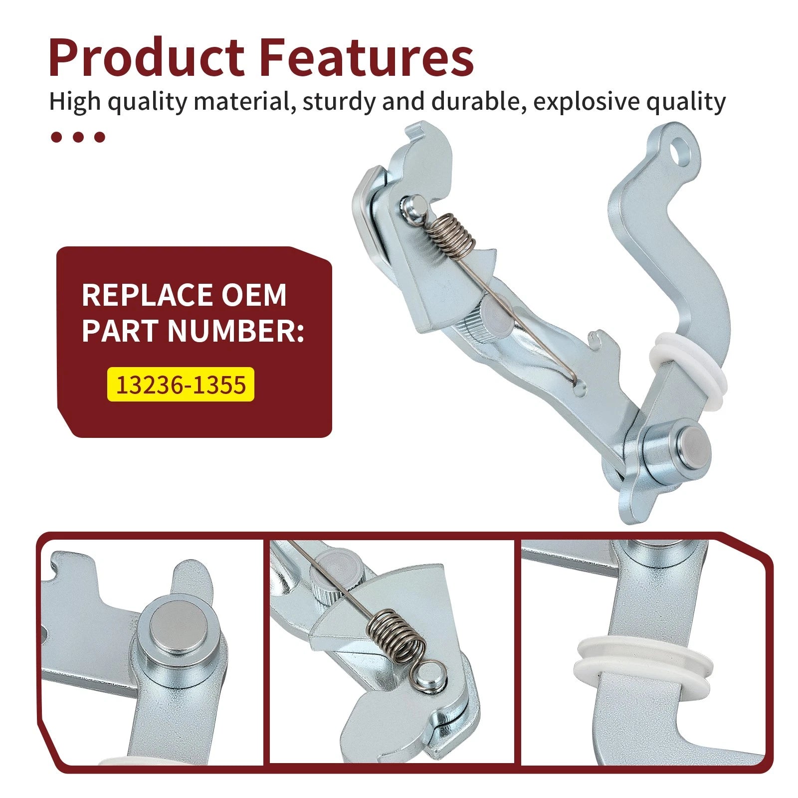 Right Brake Lever Bracket for Kawasaki Mule 3000 3010 3020 4000 4010 (1993–2009) 13236-1355