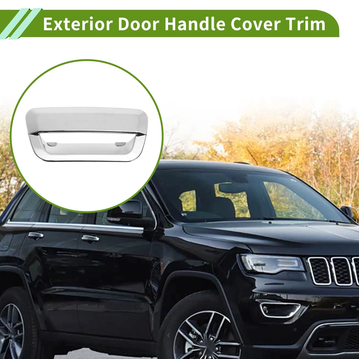 Exterior Door Handle Cover Trim for Jeep Grand Cherokee (2014–2020)