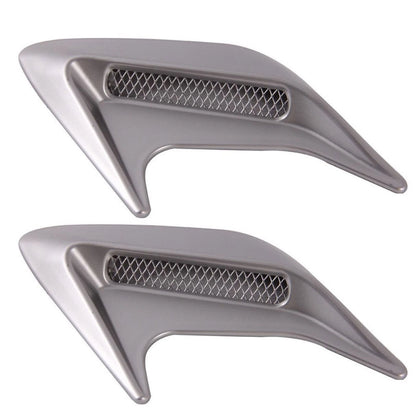 2 Pack Side Vent Air Flow Fender Intake Stickers for Universal Vehicles