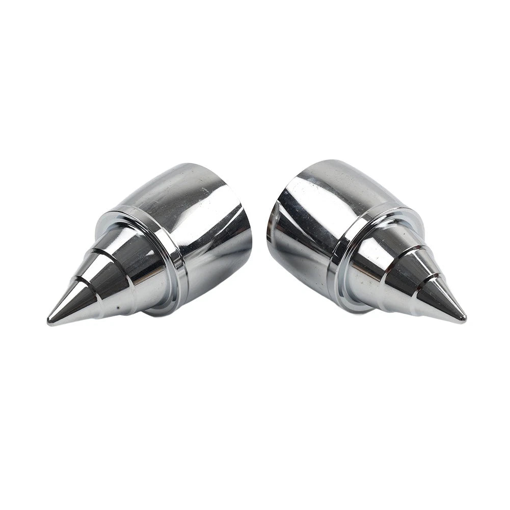 Front Axle Cap Nut Covers for Harley Touring Dyna (2000–2007)
