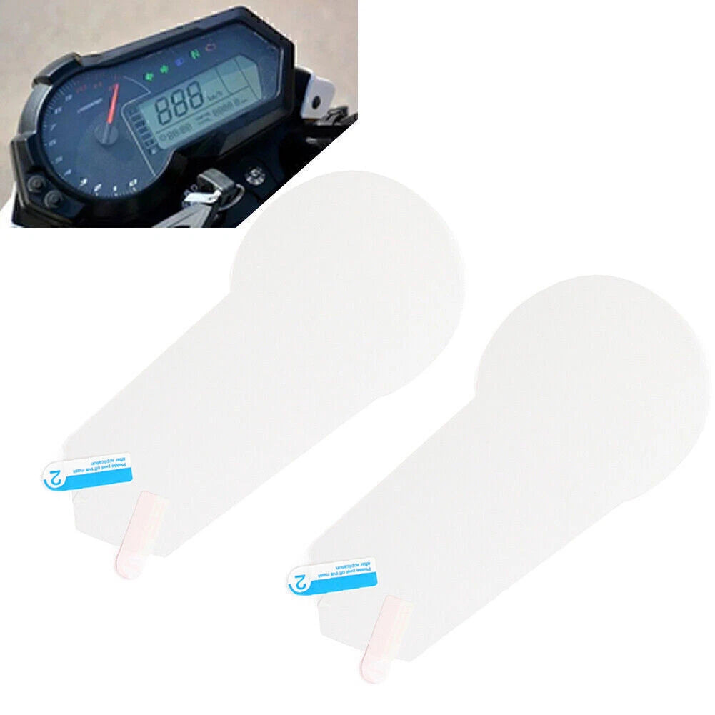 2X Clear PVC Speedometer Screen Film Protector for Benelli TNT125 (2018–2023)