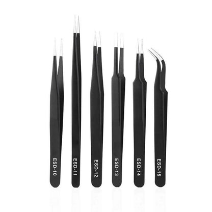 ESD 10-15 Stainless Steel Tweezers for Precision Work