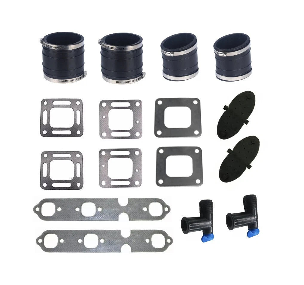 Exhaust Bellow Kit & Gasket for MerCruiser V6 175 205 (32-44348001, 27-99757, 27-863724)