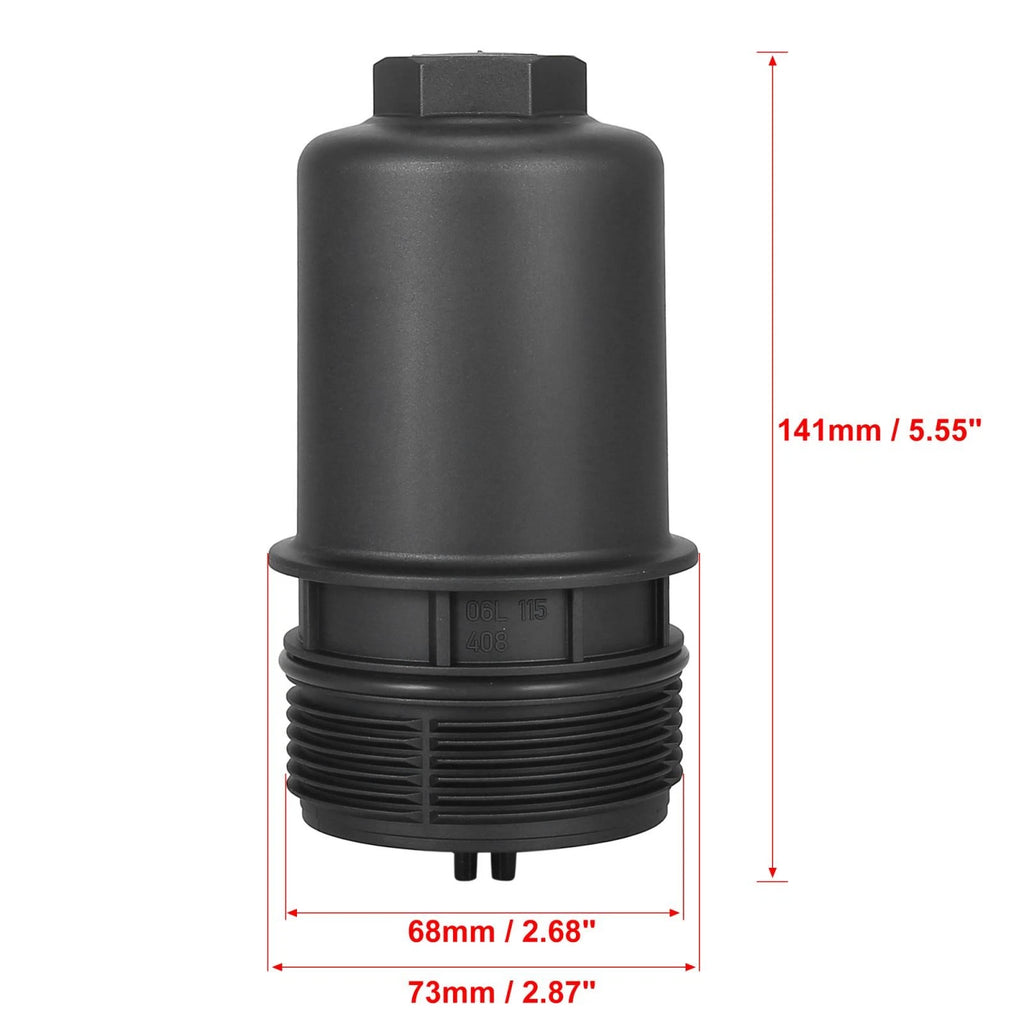 Oil Filter Cap Assembly Housing for Audi A1 A3 Q3 Q5 (2015–2019)