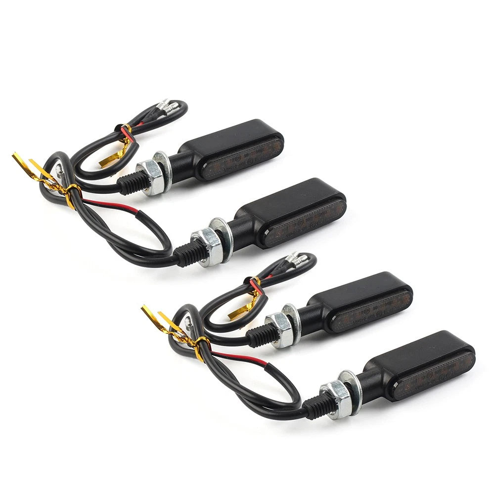 LED Mini Turn Signal Amber Light for Cafe Racer Bobber (Fitment Specific)