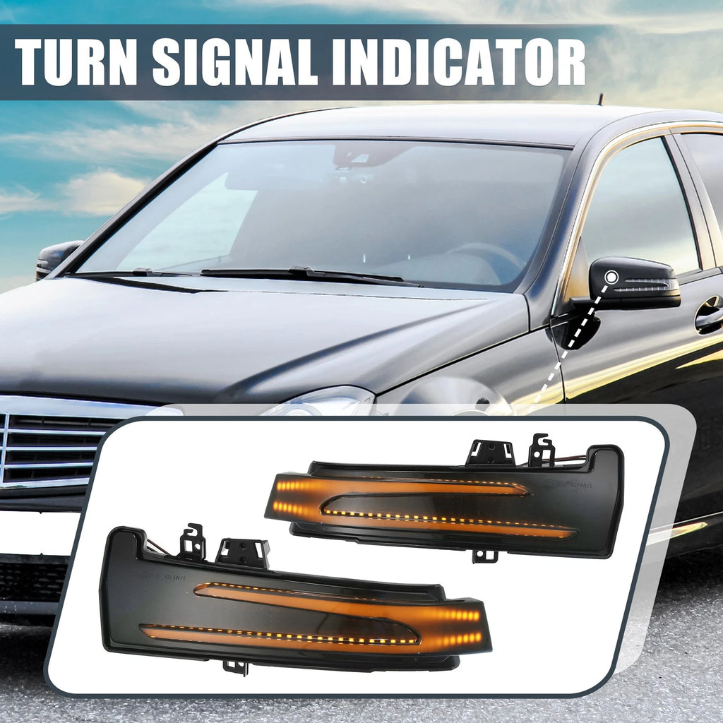 LED Wing Mirror Indicator Repeater Lights Pair for Mercedes A-Class W176 (2013–2018)