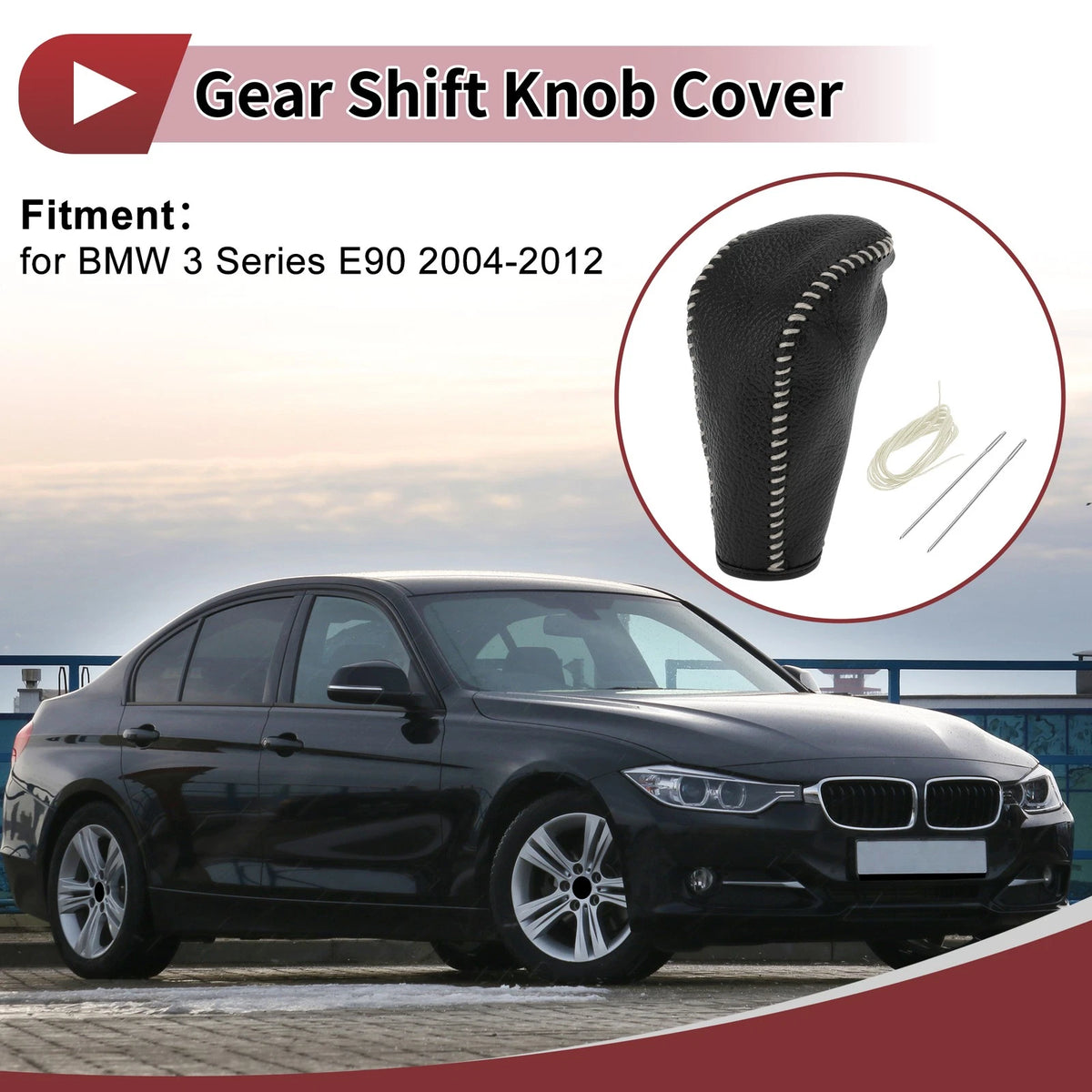 Gear Shift Knob Cover Replacement for BMW 3 Series E90 (2004–2012)