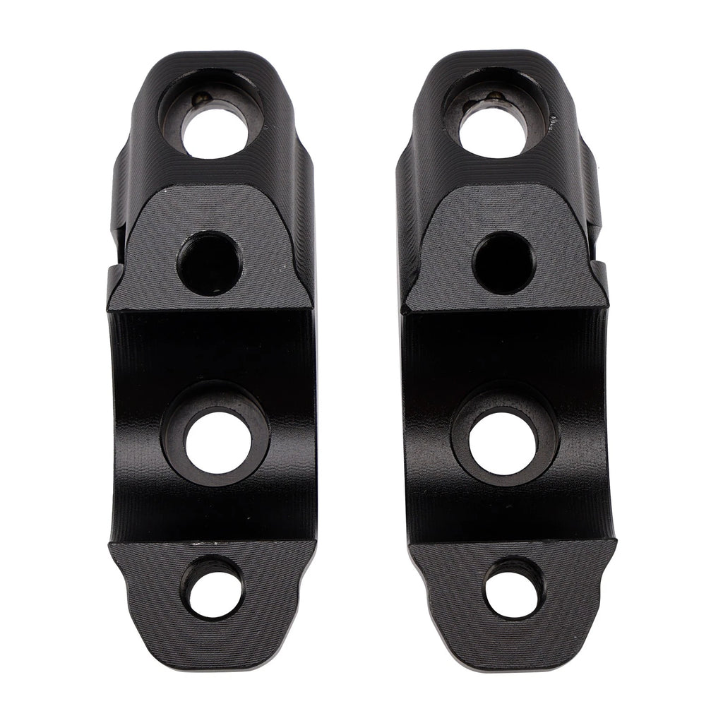 CNC Black Handlebar Risers Kit for Yamaha Tenere 700 T7 (2019–2025)