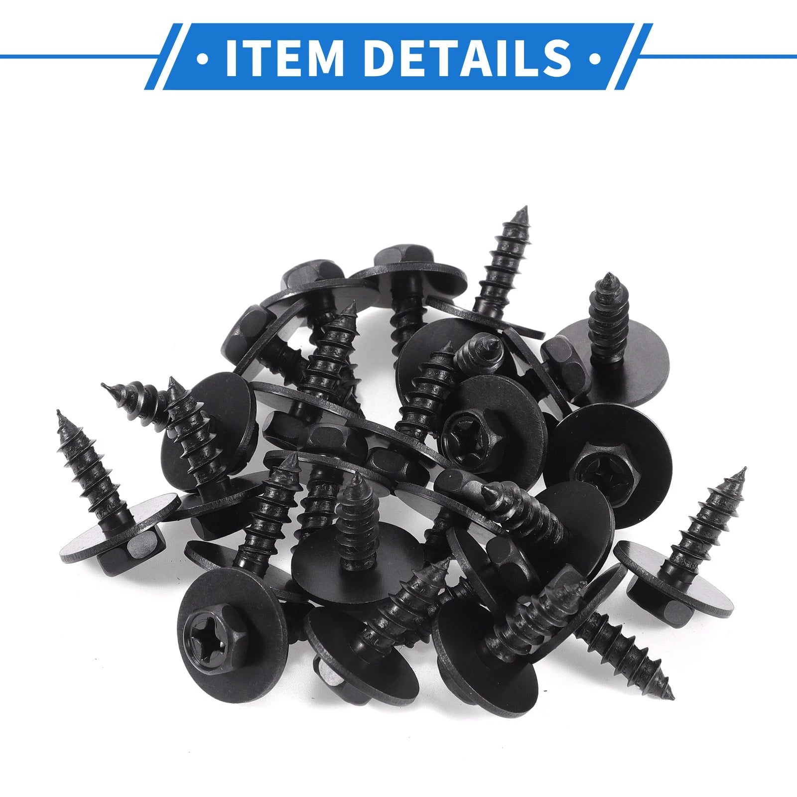 25 Pcs Fender Liner Splash Shield Retainer Screw for Toyota Avalon (2013–2018)
