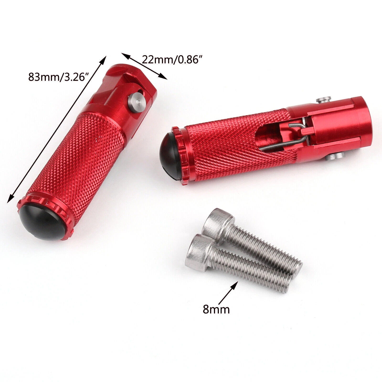 CNC Folding Foot Pegs Rear Set for Universal Motorcycle (GB T)