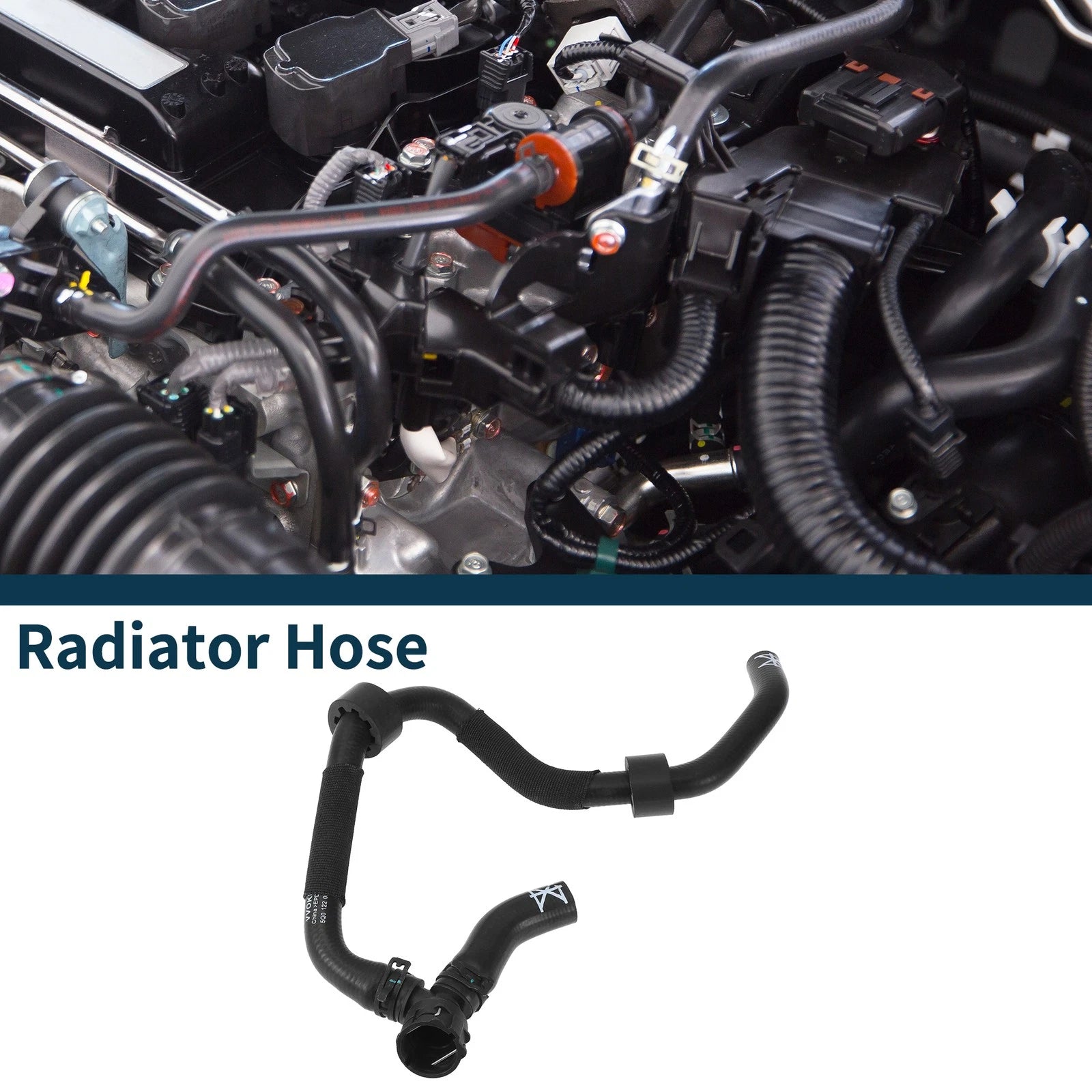 Radiator Hose Coolant Pipe for Volkswagen Golf Alltrack 1.8L (2017–2019) Rubber