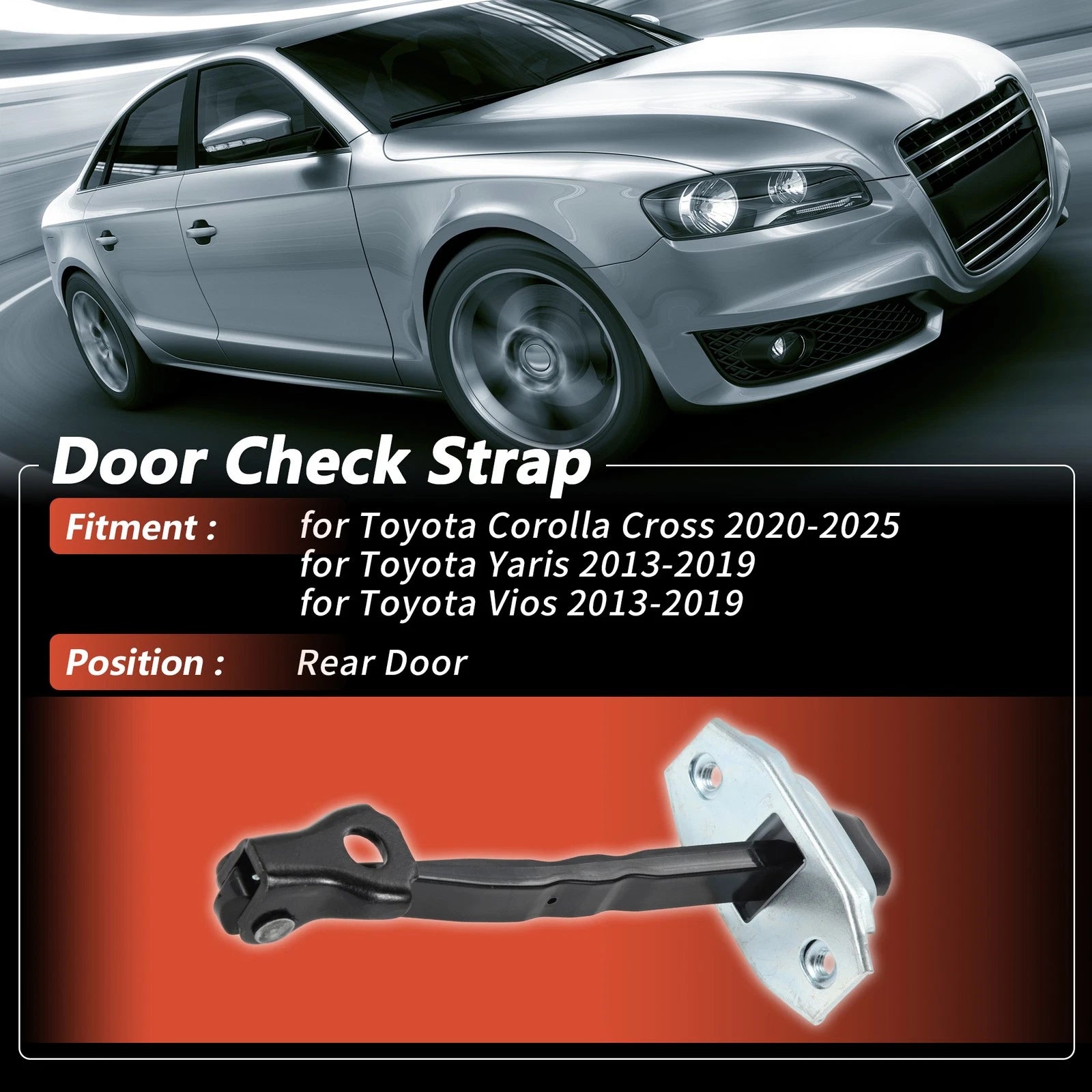 Rear Door Check Strap Replacement for Toyota Corolla Cross (2020–2025)