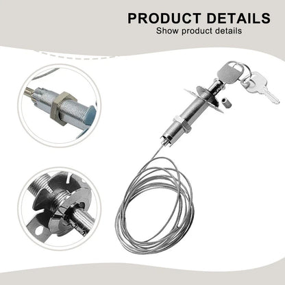 Garage Door Lock with 2 Meter Wire Length - Easy Installation