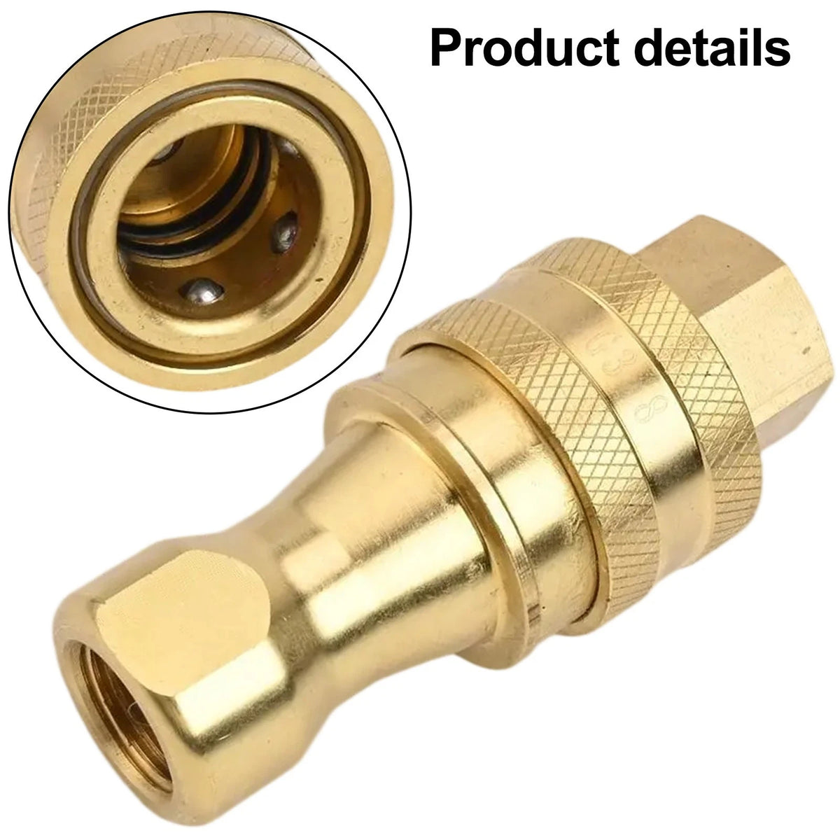 Hydraulic Quick Disconnect Connector 3/8 Inch BSPT for Reliable Sealing