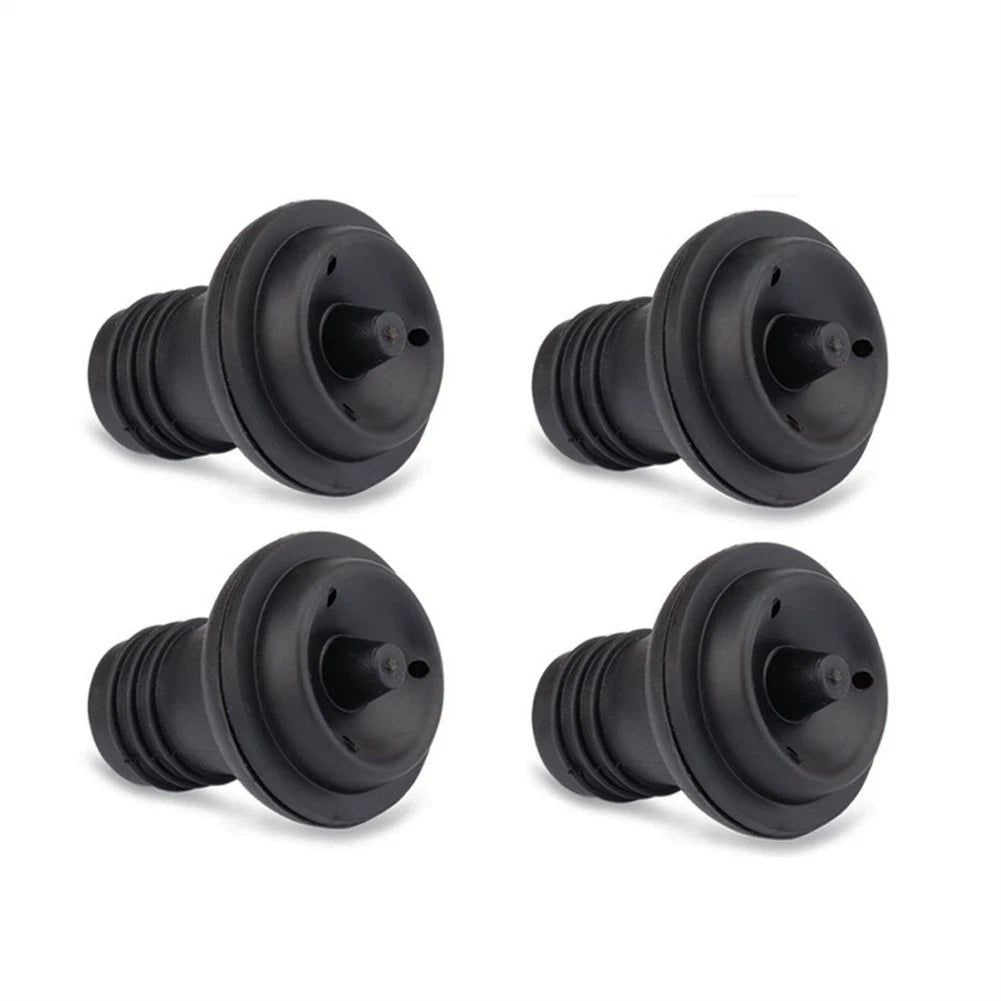 Set of 4 Reusable Silicone Vacuum Bottle Stoppers for Wine
