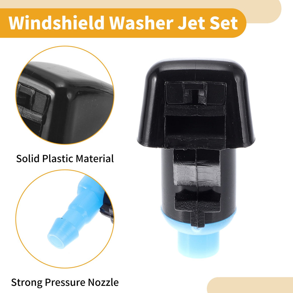 Windshield Washer Nozzle Kit with Hose for Chevrolet Malibu (2008–2016)
