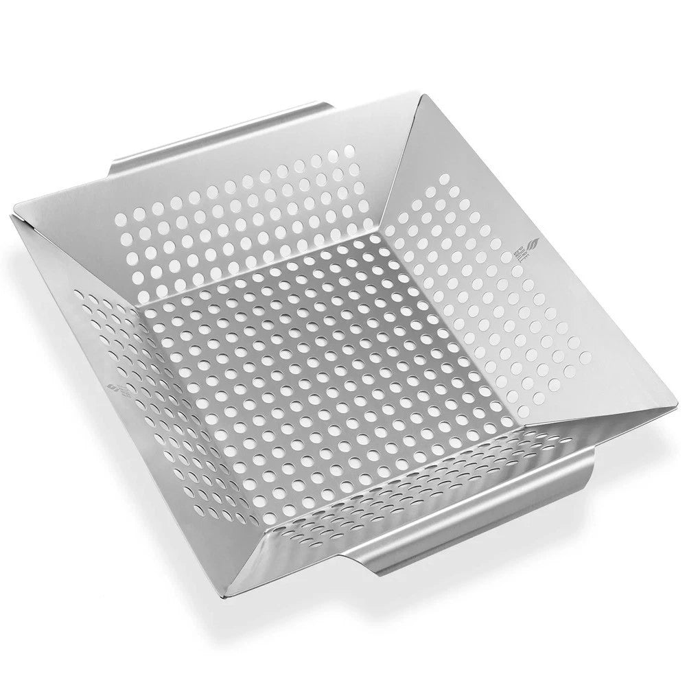 Stainless Steel Vegetable Grill Basket for Barbecue Cooking