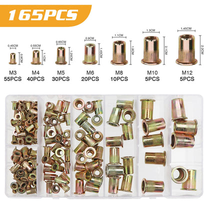 Rivet Nut Flat Head Threaded Nutsert for (M3-M12)