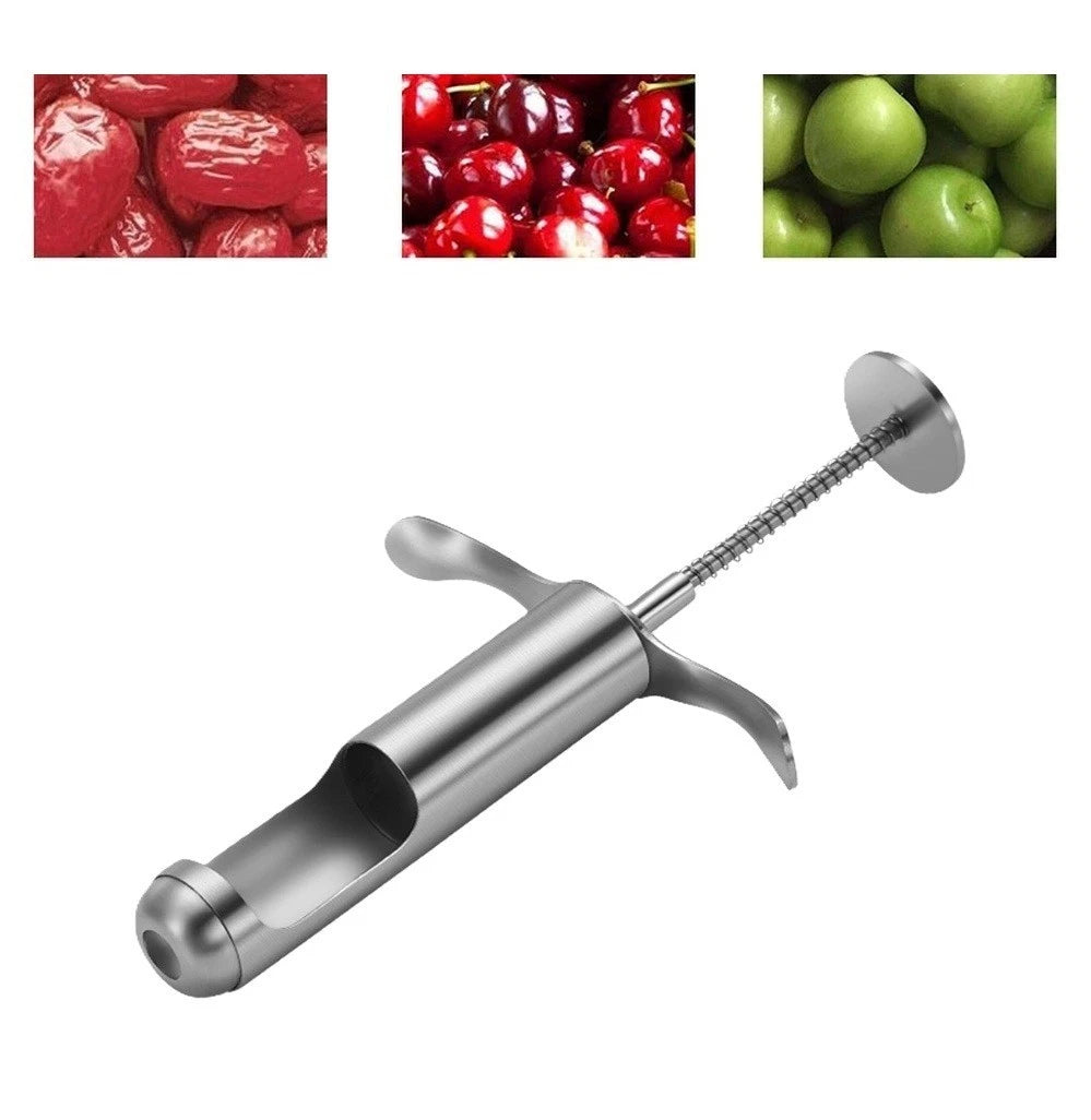 Stainless Steel Date Corer for Red Dates (18.0 x 10.7 x 2.5 cm)