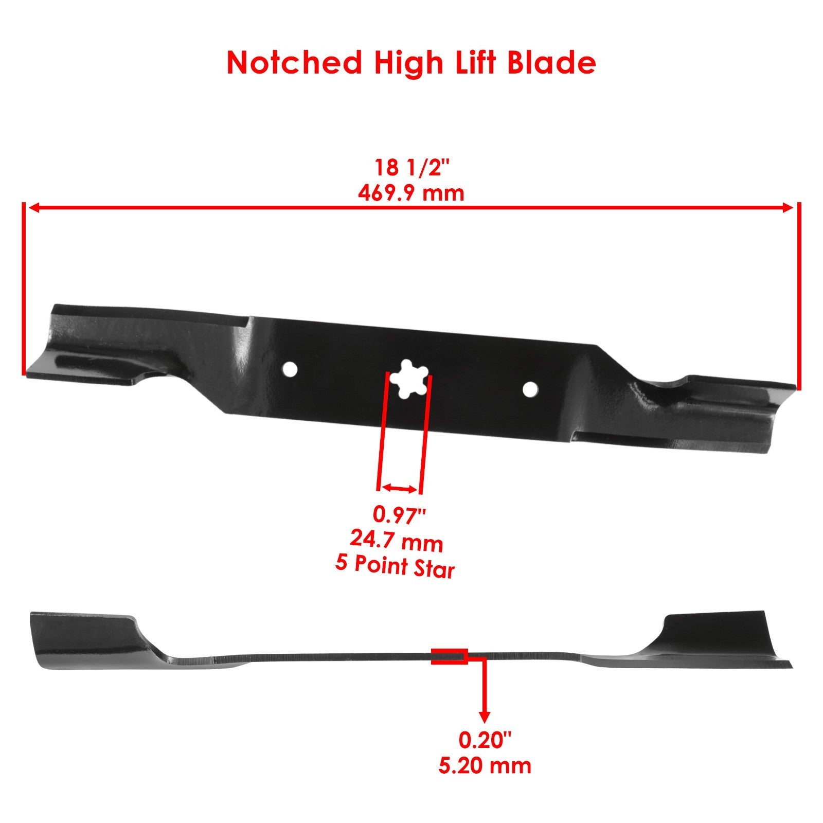 Deck Blades 54 Inch Replacement for Poulan Husqvarna (1995–2018)