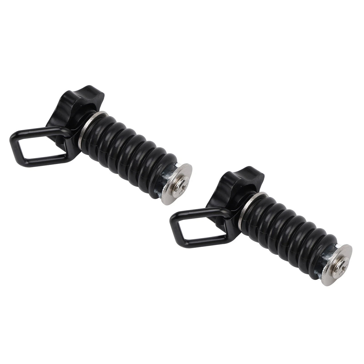 2X Tie Down Anchor with D-Ring 1" Black for Polaris RZR 570 800 900 1000