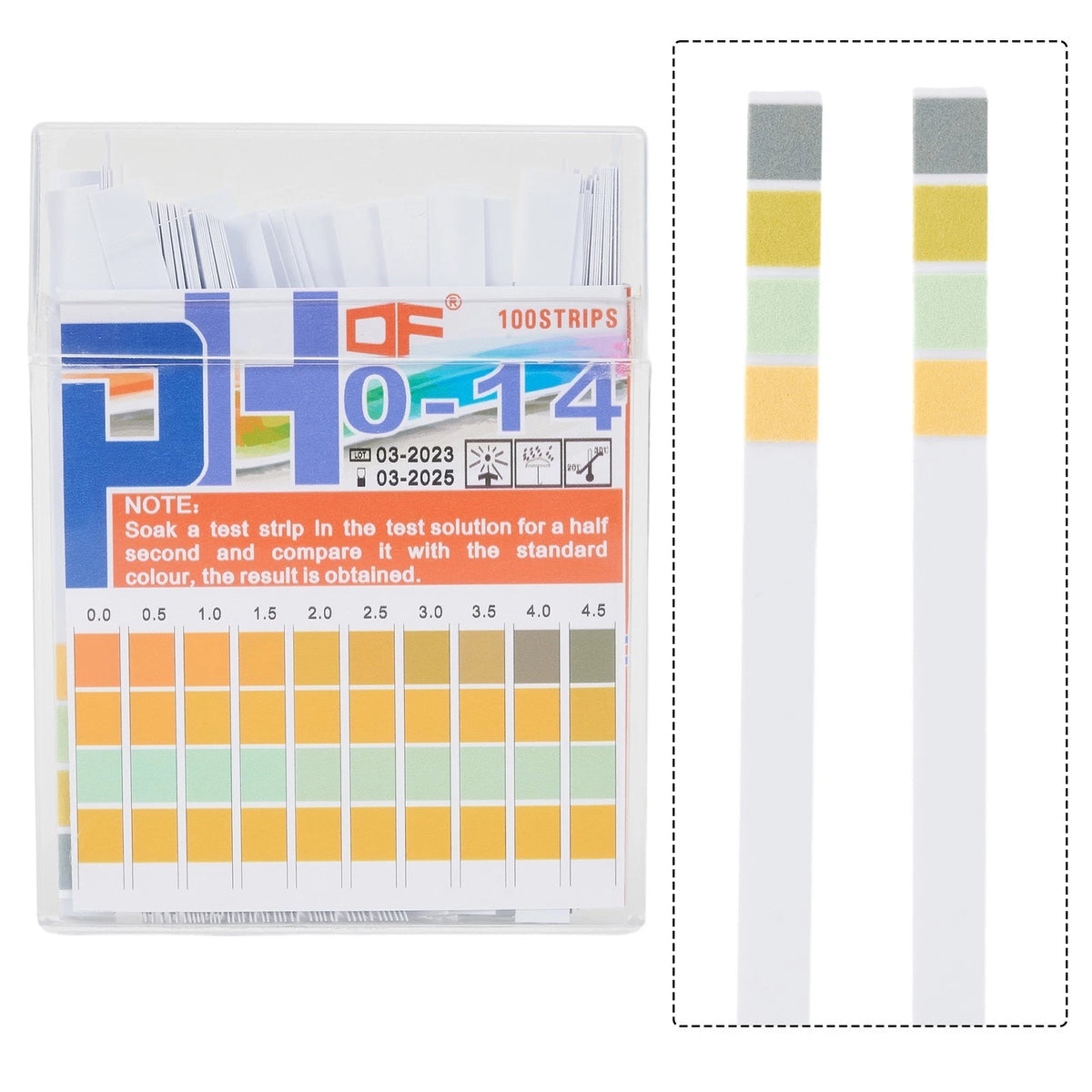 pH Test Paper Strips for Water Quality Monitoring (100 Strips)