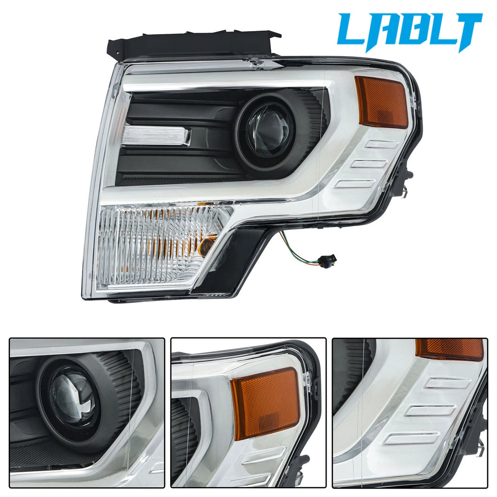 LABLT Left Driver Side HID Headlight for Ford F150 (2013–2014)