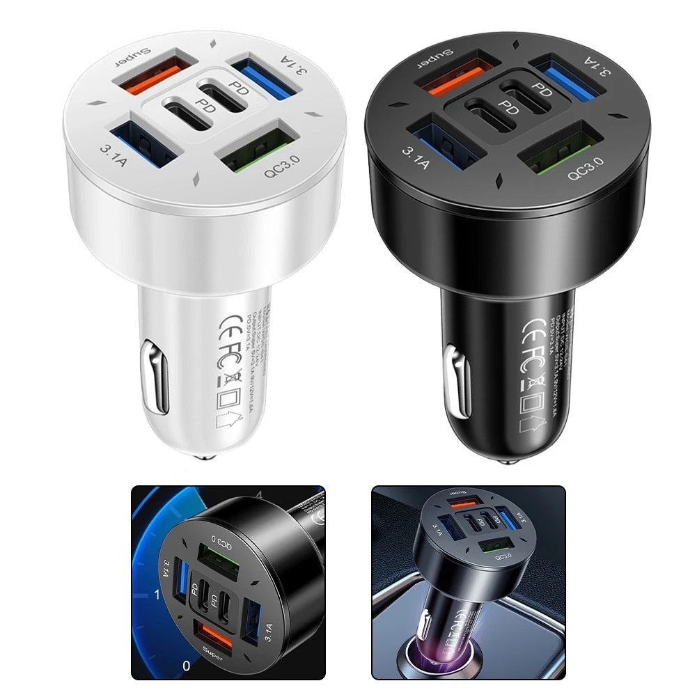 3.1A Intelligent Charging Car Adapter for Efficient Charging (DC 12V-24V)